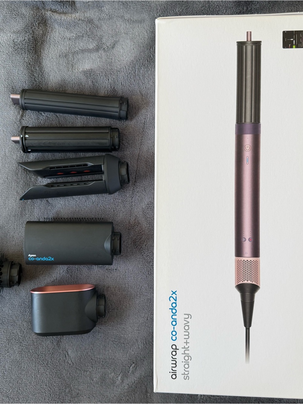 Dyson Black Power Cord with Inline Ferrite and Plug